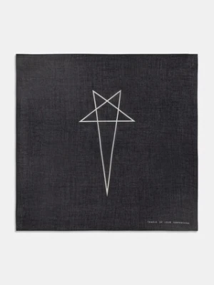 Rick Owens DRKSHDW Penta apaszka bawełniana