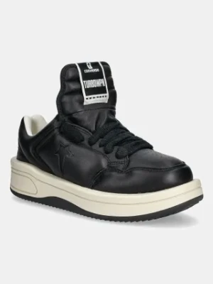 Rick Owens DRKSHDW sneakersy skórzane x Converse TURBOWPN OX kolor czarny DC01EX063.A12R0