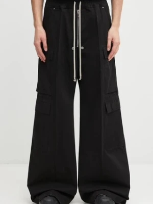 Rick Owens DRKSHDW spodnie Double Cargo Jumbo Belas męskie kolor czarny w fasonie cargo DU02E7398.TW