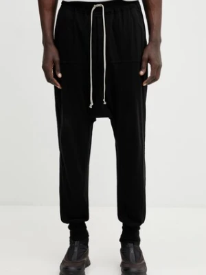 Rick Owens DRKSHDW spodnie dresowe bawełniane Prisoner Drawstring