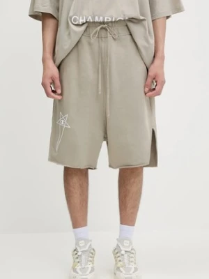 Rick Owens DRKSHDW szorty bawełniane Knitted - Beveled Pods 221688 męskie kolor beżowy CM01E1688.CHFE