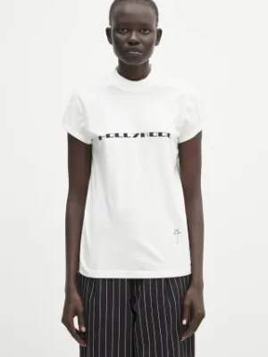Rick Owens DRKSHDW t-shirt bawełniany Small Level T damski kolor biały DS01E3208.RNEP5