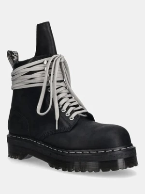 Rick Owens DRKSHDW x Dr. Martens traper skórzane Quad Sole Steel Toe Boot męskie kolor czarny DM02E6813.9001