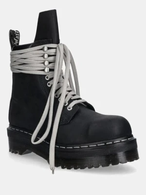 Rick Owens DRKSHDW x Dr. Martens workery skórzane Quad Sole Steel Toe Boot damskie kolor czarny na platformie DW02E6813.9001