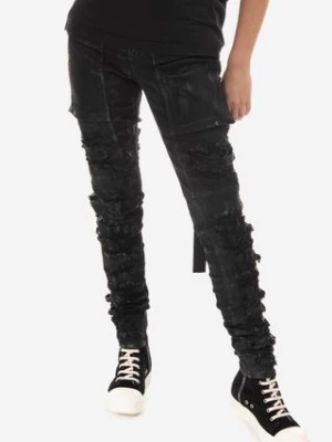 Rick Owens jeansy damskie kolor czarny DS02B4312.SBFLS-Black