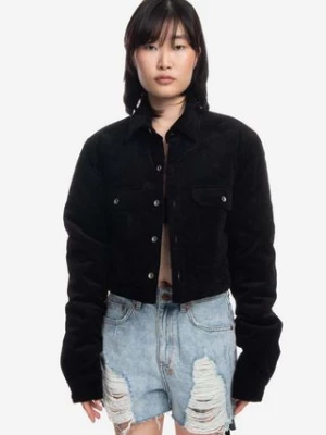 Rick Owens kurtka Cropped Outershirt damska kolor czarny przejściowa DS02B4706.VS.BLACK-Black