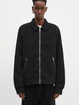 Rick Owens kurtka Zipfront Jacket męska kolor czarny przejściowa oversize DU02D2783.MO Rick Owens DRKSHDW