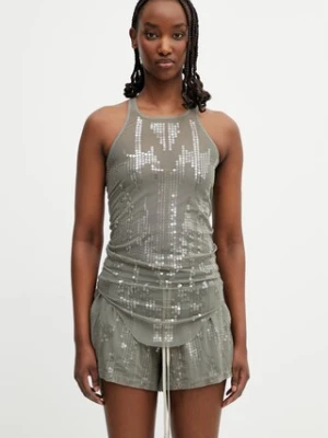 Rick Owens Lilies Basic bluzka na ramiączkach damska cekinowa