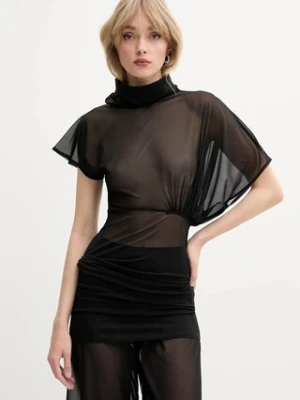 Rick Owens Lilies bluzka damska kolor czarny gładka LI01E4205OT