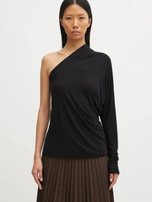 Rick Owens Lilies bluzka Diana damska kolor czarny gładka LI02E3220.RV