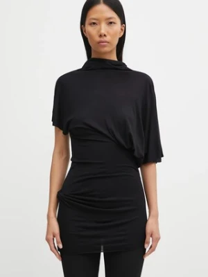 Rick Owens Lilies bluzka Lilith damska kolor czarny gładka LI02E3205.RV