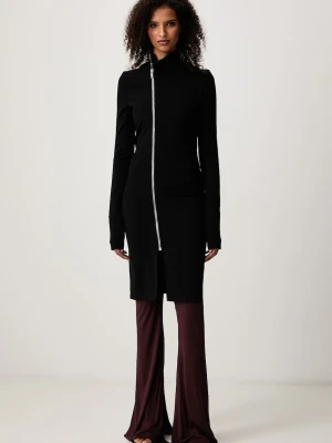 Rick Owens Lilies Gary płaszcz z wiskozą damski