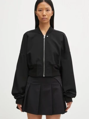 Rick Owens Lilies kurtka Flight kolor czarny przejściowa LI02E3708.JCVS