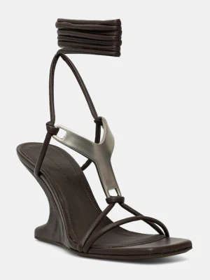 Rick Owens Lilies sandały skórzane Cantilever 8 Hydra Sandals