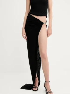 Rick Owens Lilies spódnica kolor czarny maxi ołówkowa LI01E4315RV
