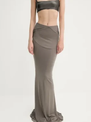 Rick Owens Lilies spódnica kolor zielony maxi ołówkowa LI01E4312RV