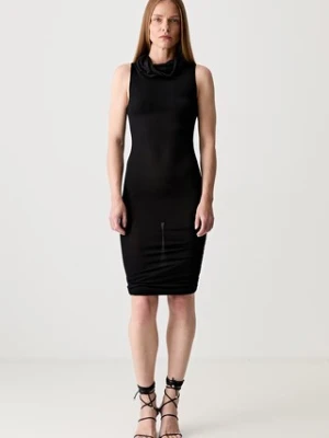 Rick Owens Lilies sukienka gładka z wiskozą