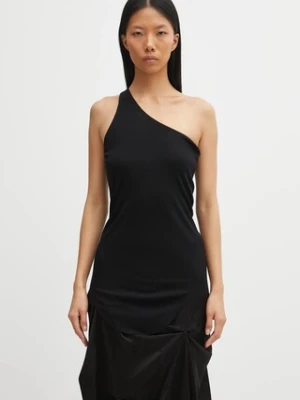 Rick Owens Lilies top One Shoulder Tank kolor czarny LI02E3105.RV