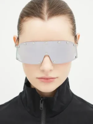 Zdjęcie produktu Rick Owens okulary przeciwsłoneczne kolor srebrny RG0000001.GSILV Rick Owens DRKSHDW