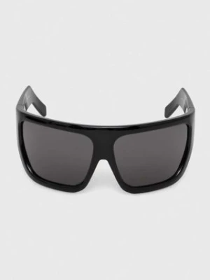 Rick Owens okulary przeciwsłoneczne Occhiali Da Sole Sunglasses Shiny Davis kolor czarny RG0000010.GBLKSB.0909