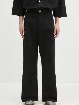 Zdjęcie produktu Rick Owens spodnie bawełniane Cargo Trousers kolor czarny proste DU02D2354.TW Rick Owens DRKSHDW