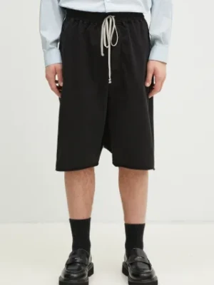 Zdjęcie produktu Rick Owens szorty bawełniane Drawstring Pods męskie kolor czarny DU01E3380.RIGP Rick Owens DRKSHDW