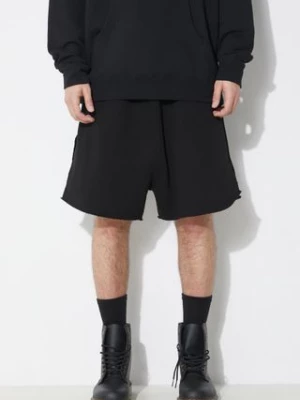 Rick Owens szorty bawełniane Knit Sweat Shorts Long Boxers kolor czarny DU01D1388.F.09