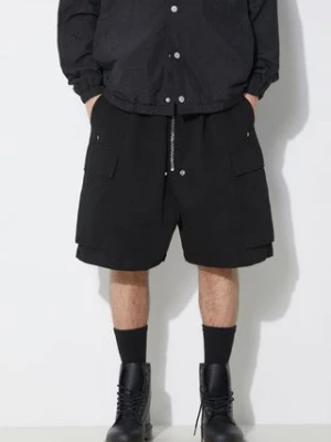 Rick Owens szorty bawełniane Woven Shorts Cargobela Shorts kolor czarny DU01D1369.CB.09