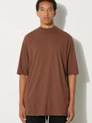 Zdjęcie produktu Rick Owens t-shirt bawełniany Jumbo T męski kolor brązowy gładki DU02D2274.RN Rick Owens DRKSHDW