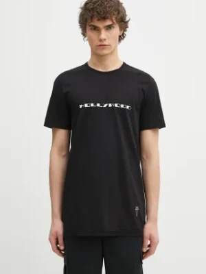 Rick Owens t-shirt bawełniany Level T męski kolor czarny z nadrukiem DU01E3250.RNEP5P Rick Owens DRKSHDW