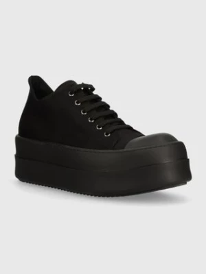 Rick Owens tenisówki Woven Shoes Double Bumper Low Sneaks męskie kolor czarny DU01D1832.NDK.999