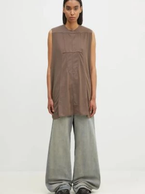 Rick Owens top bawełniany Luxor kolor szary DS02D2111.RNP