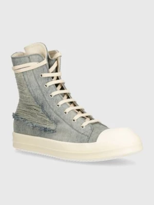 Rick Owens trampki Denim Shoes Sneaks męskie kolor niebieski DU01D1800.DKYSH.4611