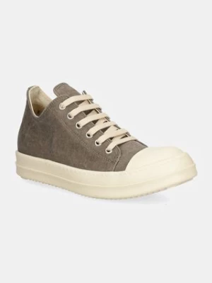 Rick Owens trampki Low Sneaks damskie kolor szary DS02D2802.SCF