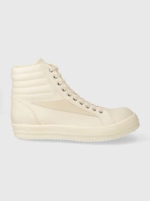 Rick Owens trampki Woven Shoes Vintage High Sneaks męskie kolor beżowy DU01D1810.NDKLVS.2111