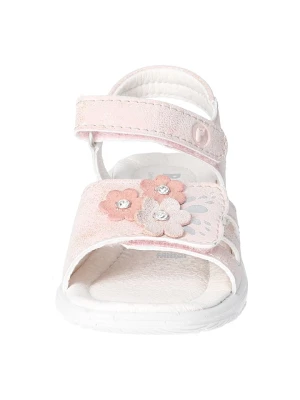 Ricosta Skórzane sandały "Chloe" w kolorze jasnoróżowo-białym rozmiar: 34