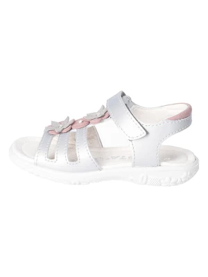 Ricosta Skórzane sandały "Lorena" w kolorze srebrnym rozmiar: 26