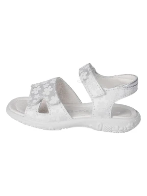 Ricosta Skórzane sandały "Moni" w kolorze srebrnym rozmiar: 26