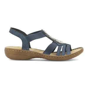 RIEKER 60800-14 Jeansowy