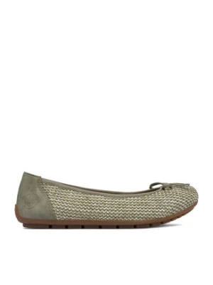 Rieker Baleriny CEO-43850-52 Zielony