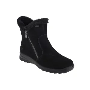 Zdjęcie produktu Rieker Booties L7162-00, Damskie, Czarne, buty zimowe, skóra zamszowa, rozmiar: 37