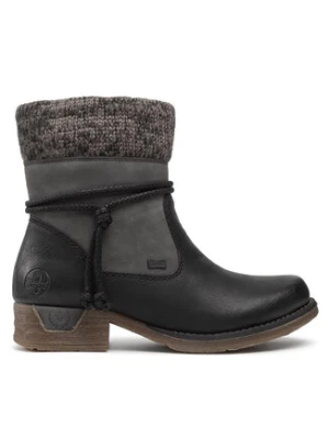 Rieker Botki 79688-00 Czarny