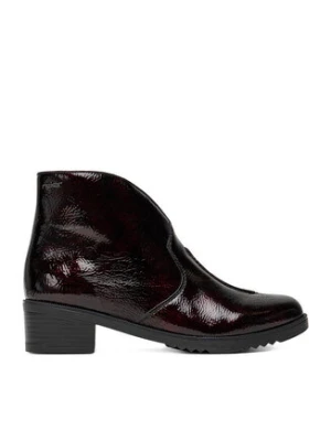 Rieker Botki Y0553-35 Bordowy
