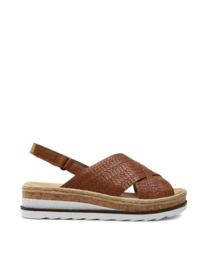 Rieker Espadryle V79B4-25A Brązowy