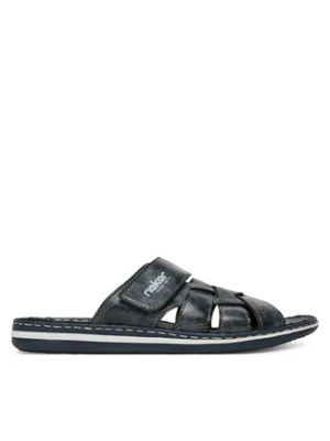 Rieker Klapki 21073-14 Granatowy