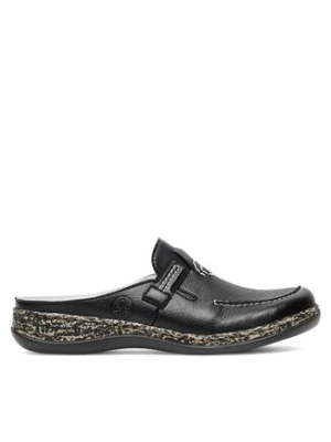 Rieker Klapki 46393-00 Czarny