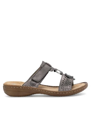 Rieker Klapki 608K1-45 Szary