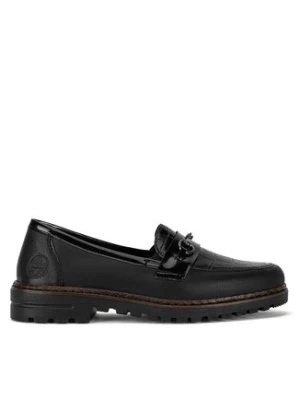 Rieker Loafersy 54862-01 Czarny