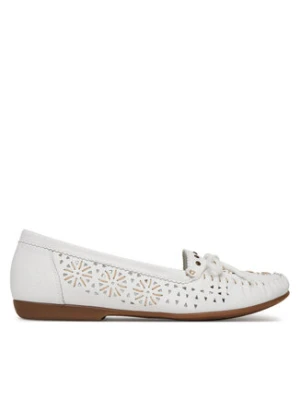 Rieker Mokasyny L6396-80 Biały