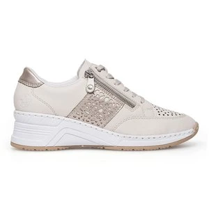 RIEKER N4344-60 BEŻOWY